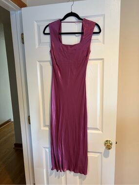 Dynamite Satin Mauve-Pink Maxi/midi Dress